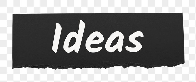 Ideas png word sticker typography, | Free PNG - rawpixel