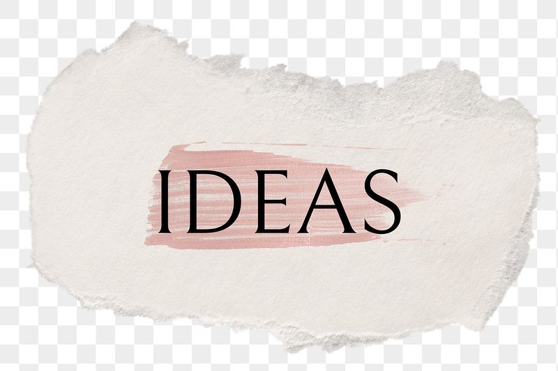 Ideas png word sticker typography, | Free PNG - rawpixel