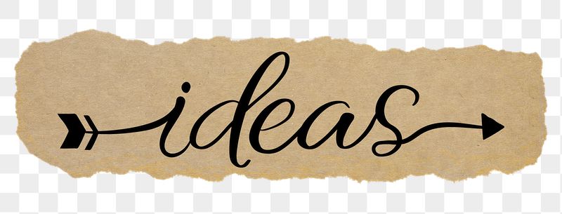 Ideas png word, torn paper, | Free PNG - rawpixel