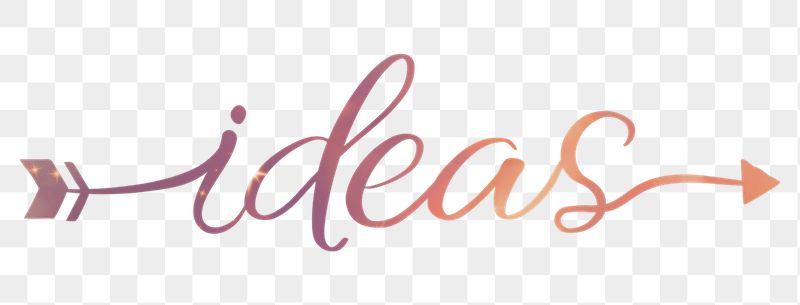 Ideas word png sticker, aesthetic | Free PNG - rawpixel