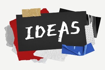 Ideas word typography, aesthetic paper | Free PSD - rawpixel