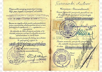 Identity document German passport Polish passport Passport stamp - passport 