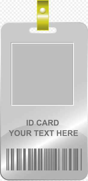 Identity document Royalty-free Icon - Gray work identity card element 