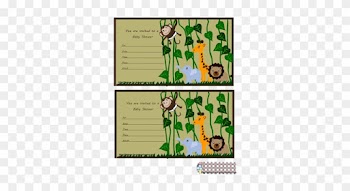 If You Are Having A Jungle, Zoo, Or Baby Animals Theme - Baby Shower Invitations Jungle Theme
