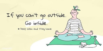 If you can't go outside, go inside social banner vector | Free  vector - 2302435