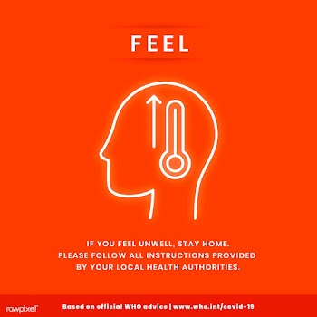 If you feel unwell, stay home coronvirus template vector | Free  vector - 2300092