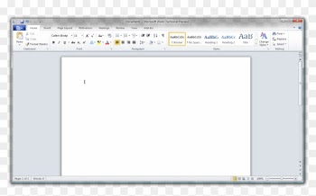 If You View The Image Full Size , You'll See The Ribbon - Microsoft Word 2010 Document