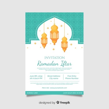Iftar party Free Vector