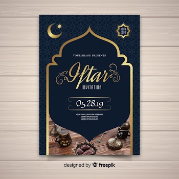 Iftar party invitation Free Vector