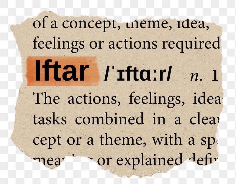 Iftar png word sticker, torn | Free PNG - rawpixel