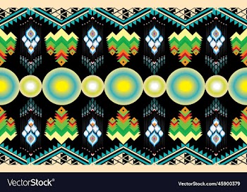 ikat geometric folklore ornament with diamonds
