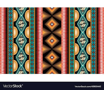 ikat geometric folklore ornament with diamonds
