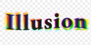 Illusion PNG sticker, in anaglyphic… | Free stock illustration | High Resolution graphic