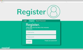 Illustraion of account register template | Free stock vector - 395239