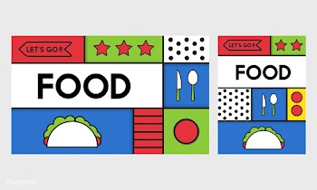 Illustrated of food wallpaper background | Free stock vector - 395156