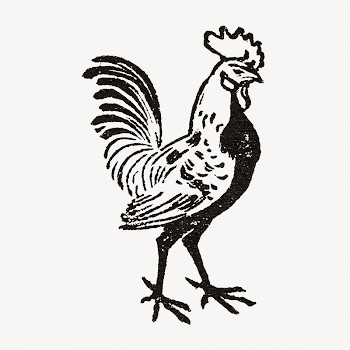 Illustrated rooster collage element psd | Free PSD - rawpixel