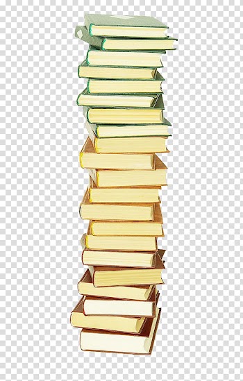 Illustration, A pile of colored cover books transparent background PNG clipart