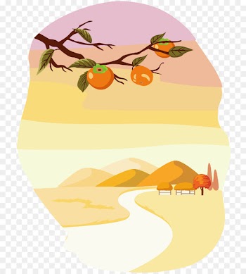 Illustration Autumn Japanese Persimmon Season Image - autumn 