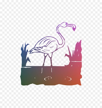 Illustration Bird Graphics Pink M Beak -  