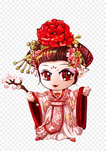 Illustration Cartoon Character Flower Doll - mobi phone 