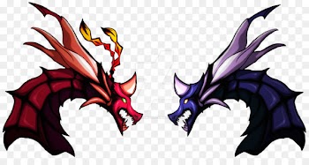 Illustration Cartoon Demon - bahamut insignia 