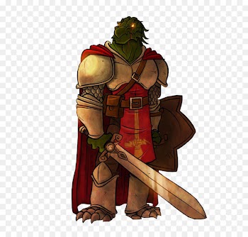 Illustration Cartoon Weapon Legendary creature - dragonborn banner 