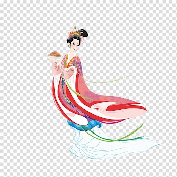 Illustration, Chang E transparent background PNG clipart