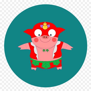 Illustration Chinese New Year Cartoon Pig McDull - hog cartoon 