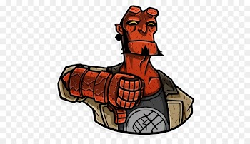 Illustration Clip art Character Fiction - hellboy insignia 