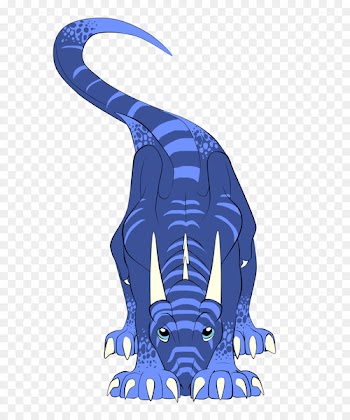 Illustration Clip art Dinosaur Electric blue Legendary creature - anim filigree 