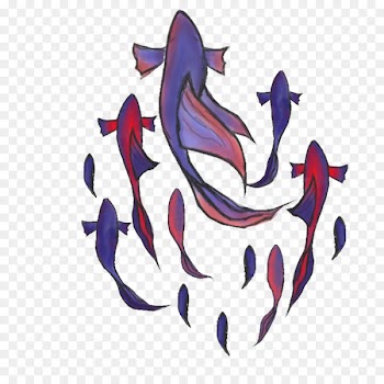 Illustration Clip art Fish Design Purple - fishy poster 