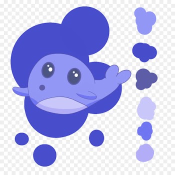 Illustration Clip art Marine mammal Desktop Wallpaper Computer - blue shading 