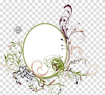 Illustration, Creative Man vine round frame transparent background PNG clipart
