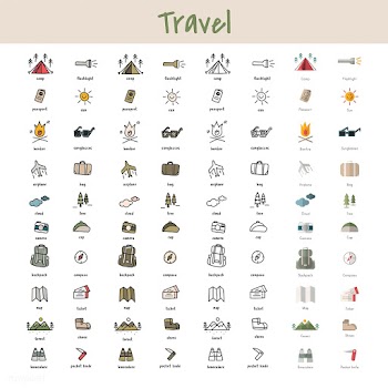 Illustration drawing style of camping icons c.. | Free stock vector - 47195