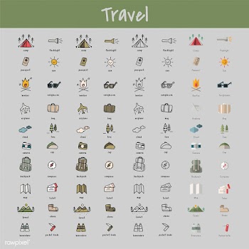 Illustration drawing style of camping icons c.. | Free stock vector - 47200