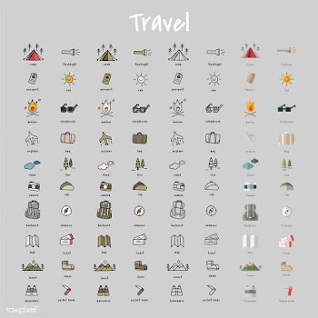 Illustration drawing style of camping icons c.. | Free stock vector - 47211