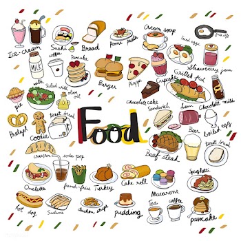 Illustration drawing style of food collection | Free stock vector - 60155