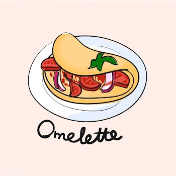 Illustration drawing style of omelette | Free stock vector - 60177