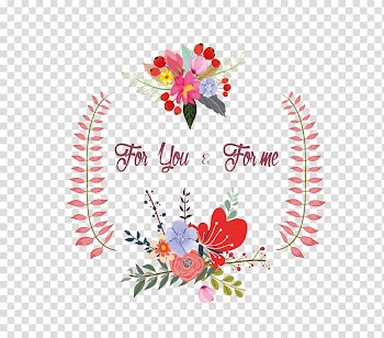 Illustration, Floral wreath Borders transparent background PNG clipart