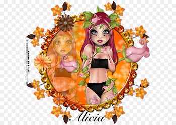 Illustration Graphics Flower Orange S.A. - alicia mujica 