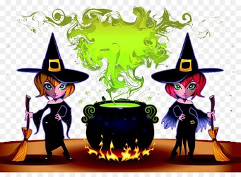 Illustration - Hand-painted beautiful witch 