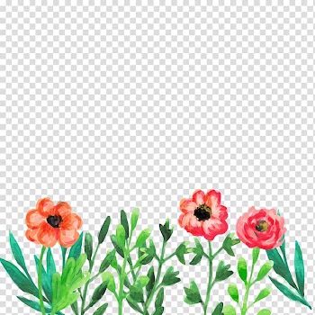 Illustration, Hand painted flower illustration design elements transparent background PNG clipart