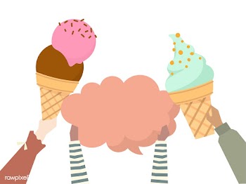 Illustration hands holding colorful ice cream.. | Free stock vector - 414794
