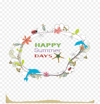 Illustration - Happy summer border png download - 802*934 - Free ...