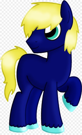 Illustration Horse Clip art Cobalt blue Mammoth - sona vector 