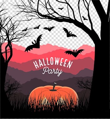 Illustration Illustration, Halloween pumpkin poster and creative elements transparent background PNG clipart