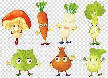 Illustration Illustration, Lovely vegetables transparent background PNG clipart