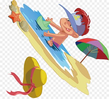 Illustration Image Drawing Portable Network Graphics Sketch - cartoon beach scene 