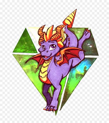 Illustration Leaf Cartoon Purple Legendary creature - spyro map 