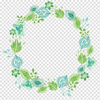 Illustration leaf wreath, Euclidean Adobe Illustrator, A rounded border transparent background PNG clipart